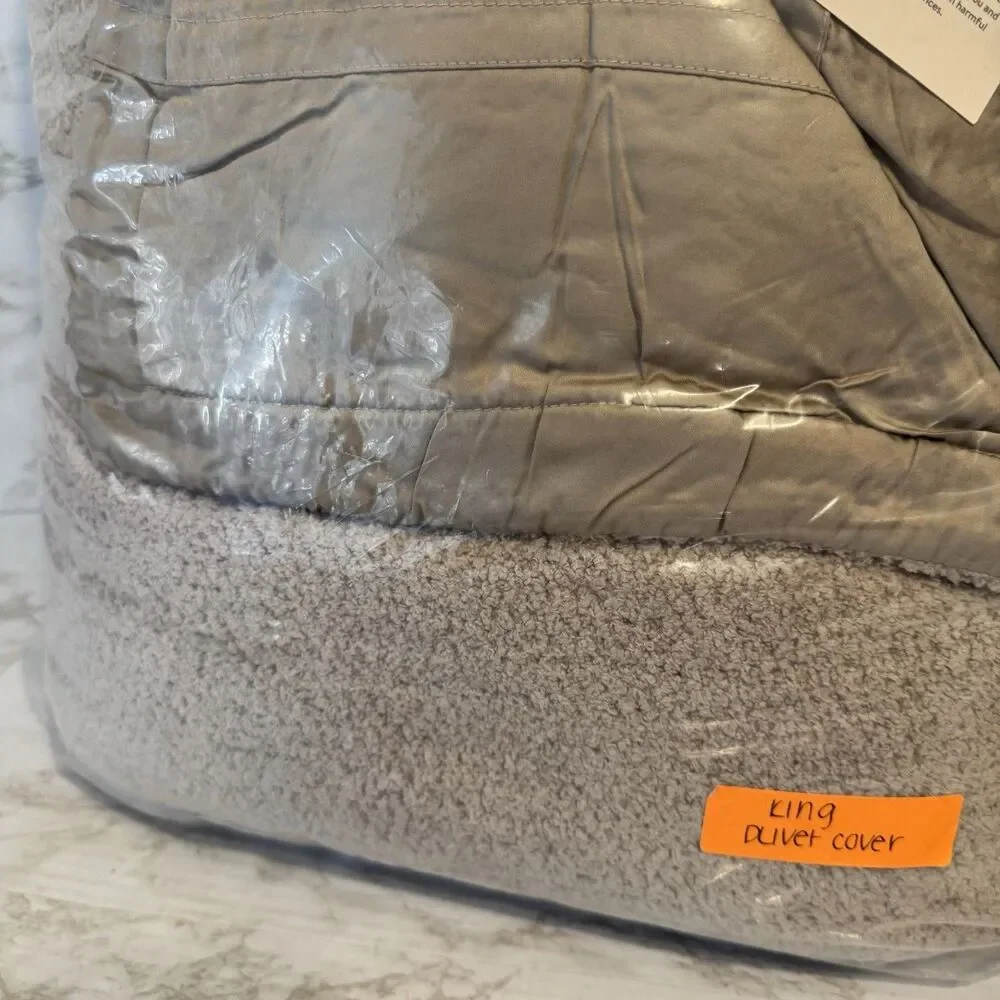 Sunday Citizen Snug Bamboo Duvet Cover In Color Taupe Size Cali King